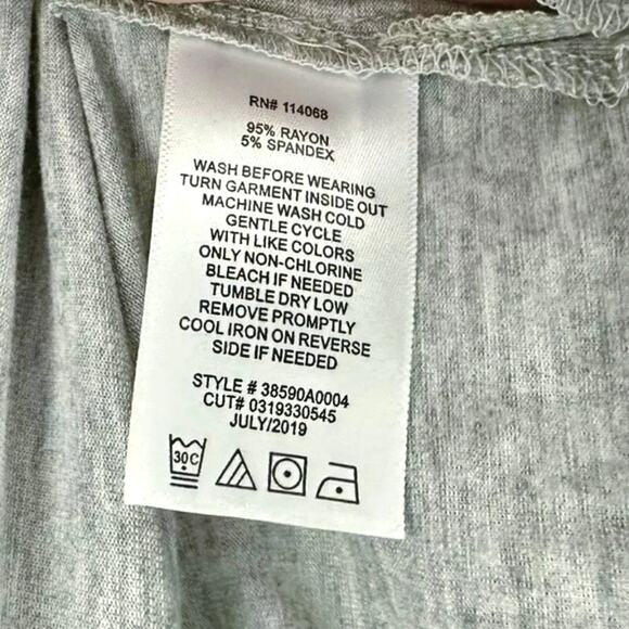 Love Glam Girl Dani Long Sleeve Grey Top NEW L 14 Holographic Rainbow Lace Up - Picture 4 of 4